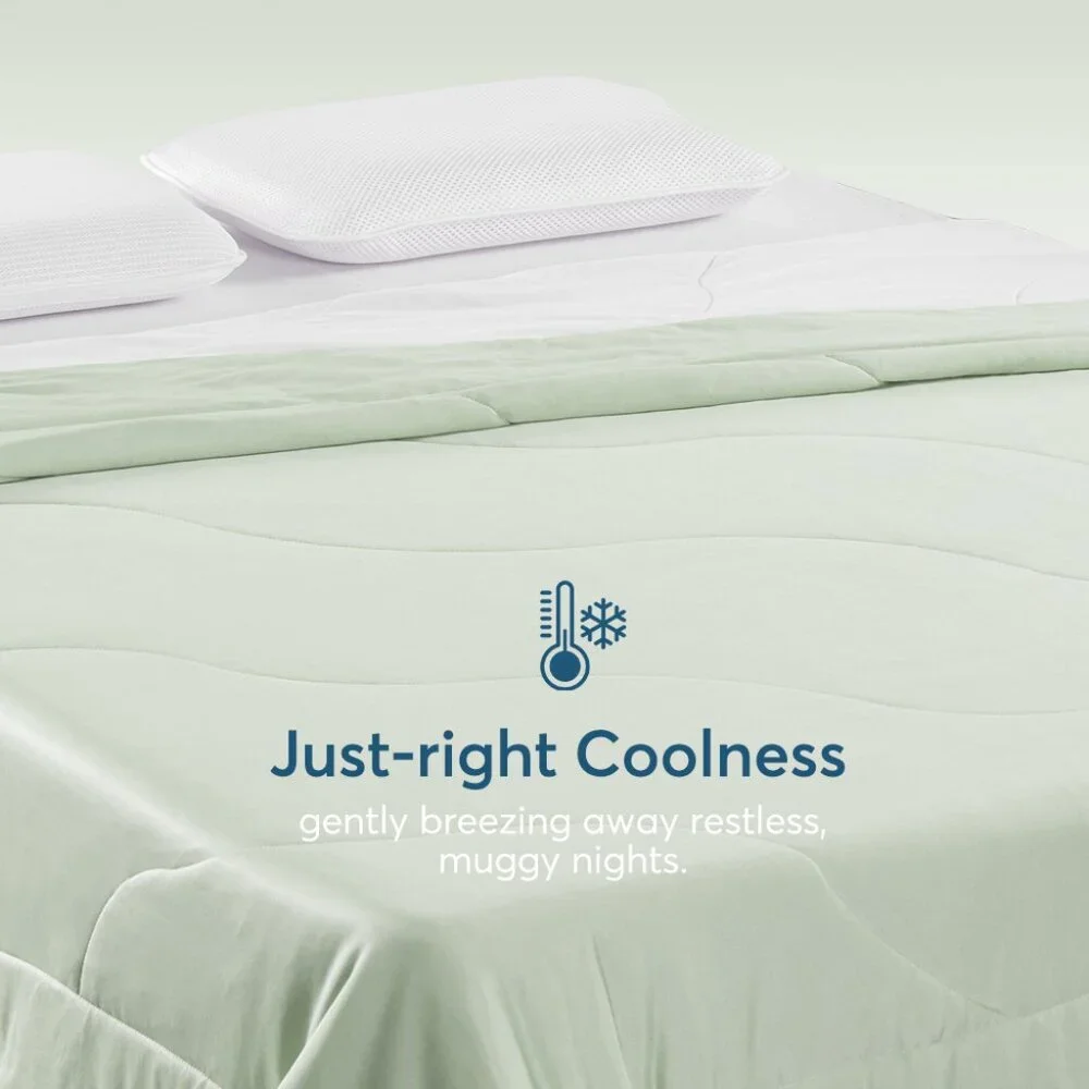 New Original Packaging - Cooling Comforter - Green - King Size